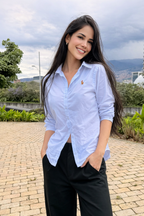 Camisa Mujer Lunar Blue