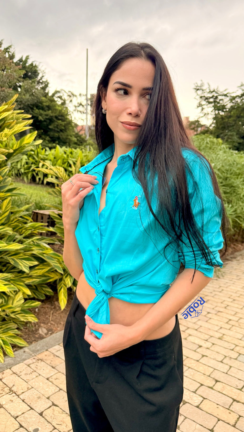 Camisa Mujer Turqueza