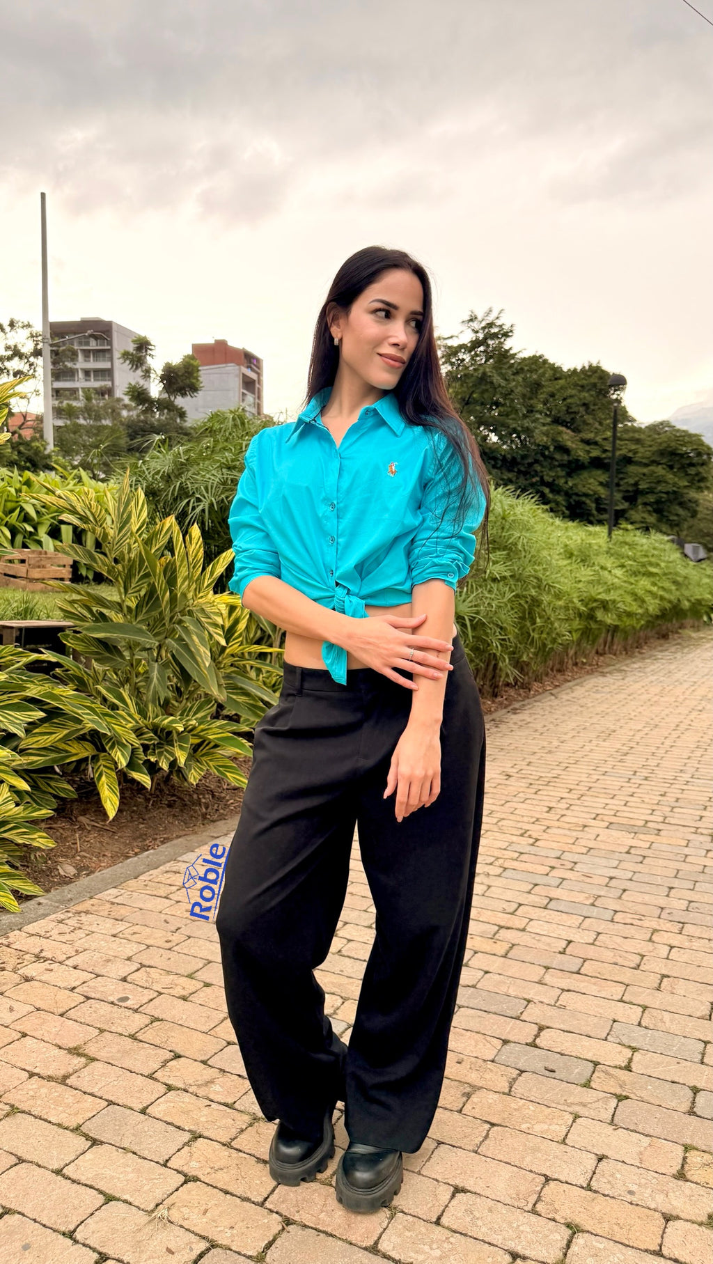 Camisa Mujer Turqueza